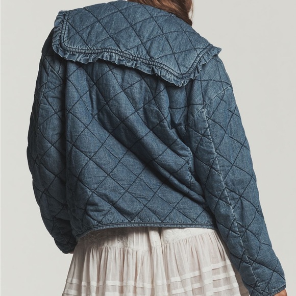 THE HAZEL QUILTED CHAMBRAY JACKET BY MAEVE - Picture 2 of 3